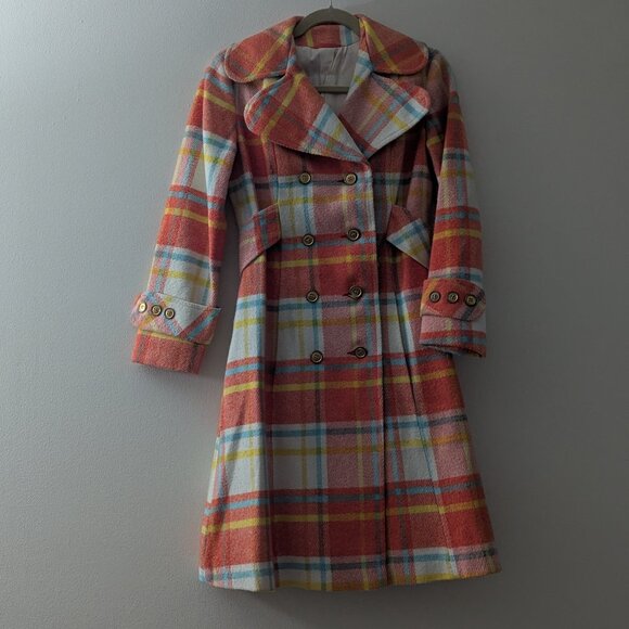 Vintage Jackets & Blazers - Vintage 60s 70s Mod style wool Princess Coat
